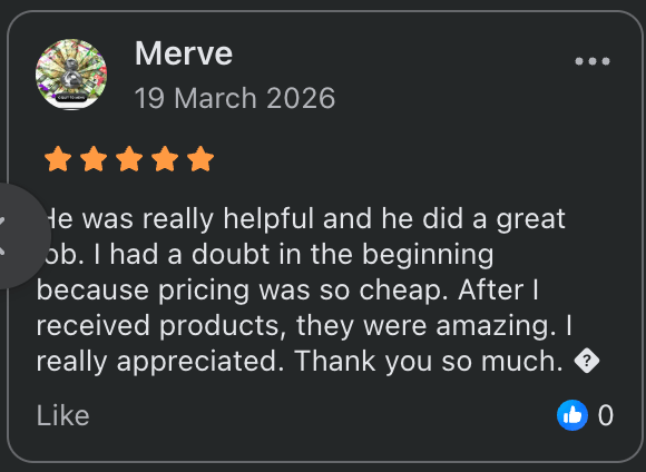 Screenshot of a review from Merve