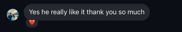 Screenshot of a review from Customer
