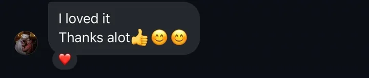 Screenshot of a review from Customer