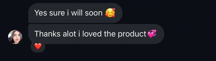 Screenshot of a review from Customer