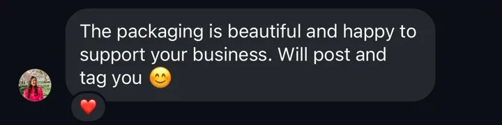 Screenshot of a review from Customer